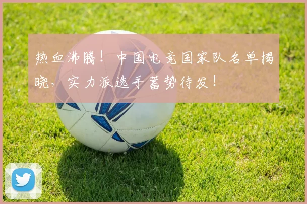 热血沸腾!中国电竞国家队名单揭晓,实力派选手蓄势待发!